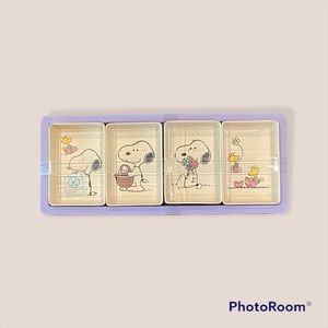Peanuts Snoopy and Woodstock mini trays